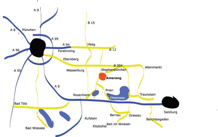 Amerang liegt im wundersch&ouml;nen Chiemgau. Gerade mal 11 km vom Chiemsee entfernt.